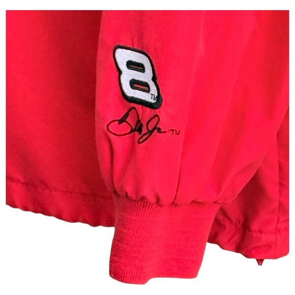 Chase Authentics NASCAR Budweiser Dale Earnhardt Jr Red Windbreaker Jacket XL - Picture 5 of 10